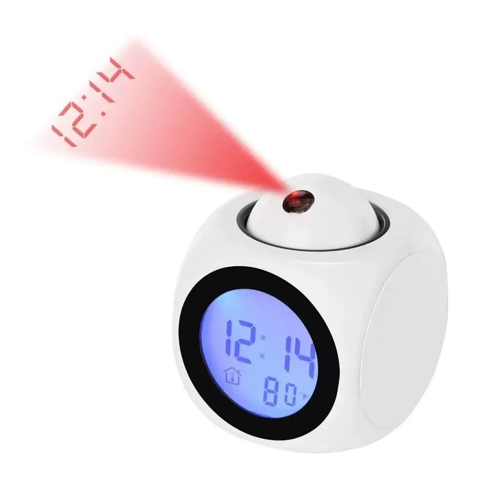 AlarmBeam Projectiewekker met Temperatuur en Dubbel Alarm – LED Display Vestragear
