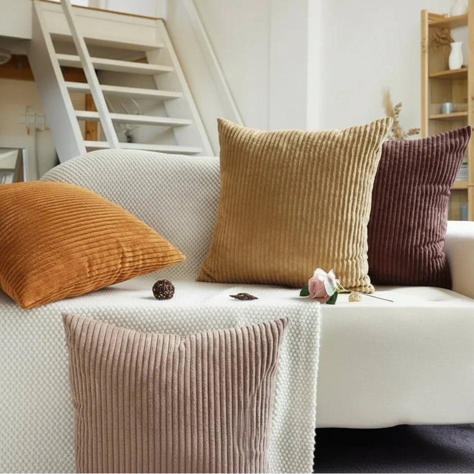 PLUSHCORD – Soft Corduroy Pillowcase Made of Cotton Vestragear