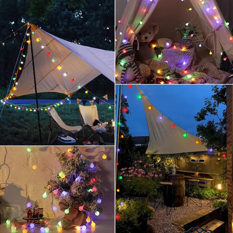 Solaro – Guirnalda solar de luces 10m con iluminación exterior LED colorida IP65