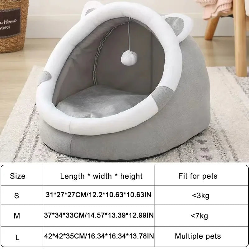Petora – Katten- en Hondenbed Tent Katoen – Opvouwbaar &amp; Wasbaar
