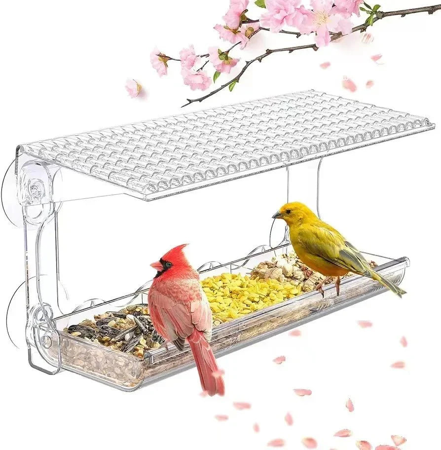 SKYVIEWFEED – Transparent Window Feeder Station for Wild Birds Vestragear