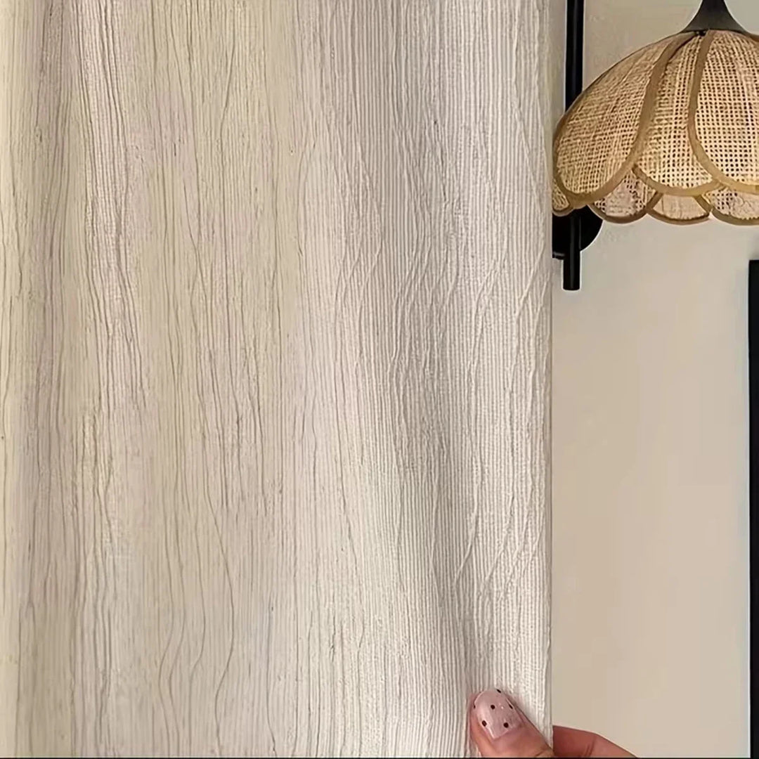 HAVENLUME - Wabi-Sabi Crinkle Sheer Curtains with Eyelets, Gently Light-Filtering &amp; Elegant for Living and Bedrooms Vestragear