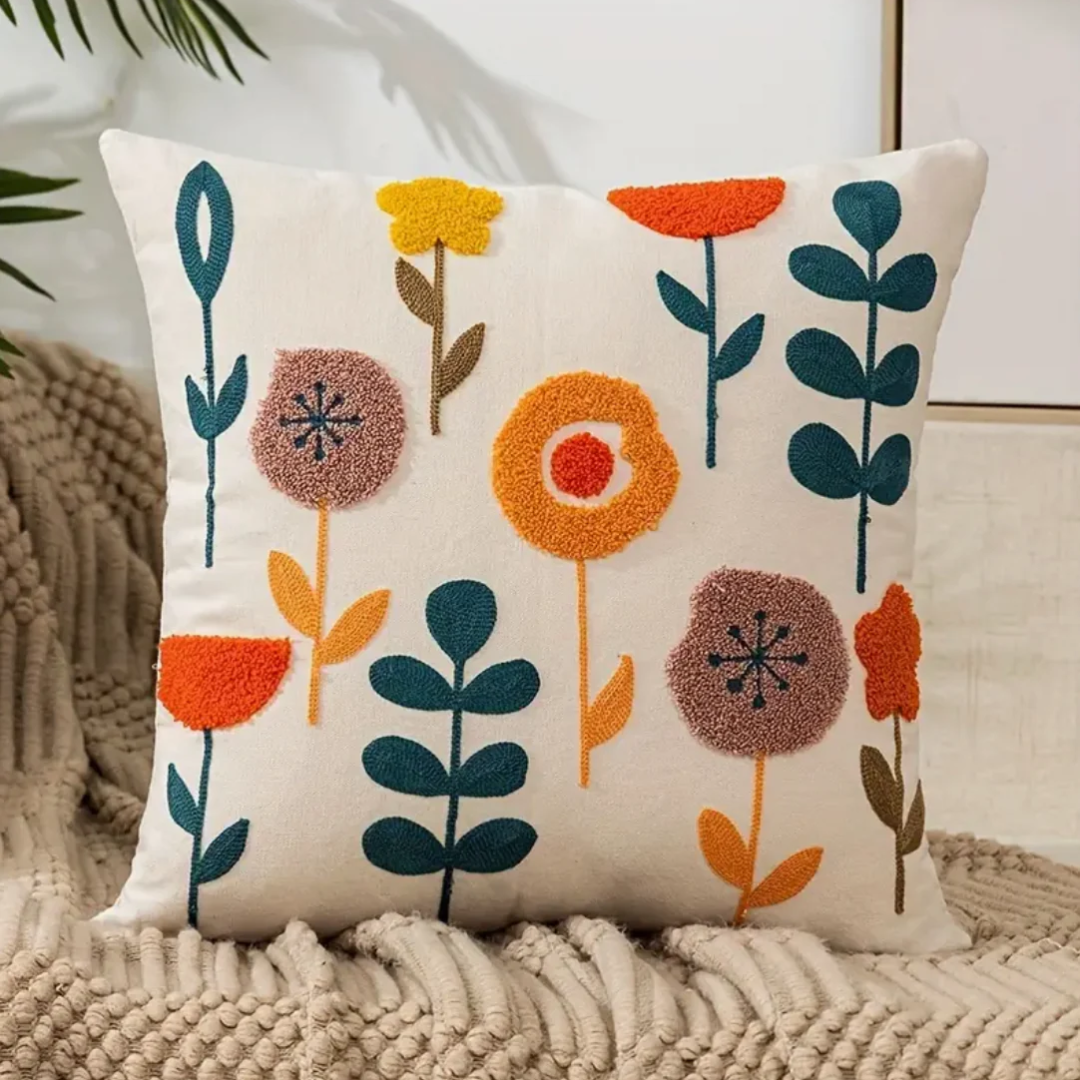 Sierkussensloop met Bloemenprint 2