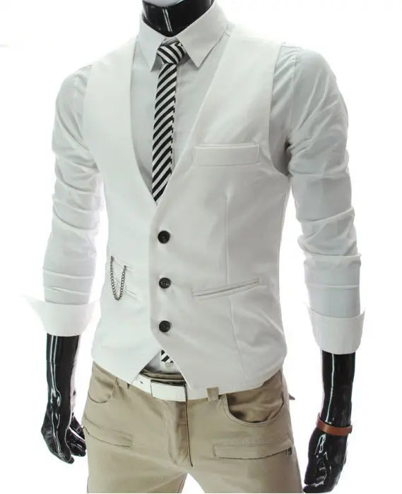 Colete Masculino Moderno – Ajuste Slim, Elegante e Confortável para Ocasiões Formais e Casuais