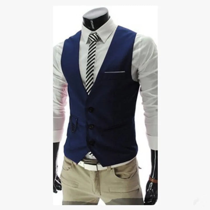 Colete Masculino Moderno – Ajuste Slim, Elegante e Confortável para Ocasiões Formais e Casuais
