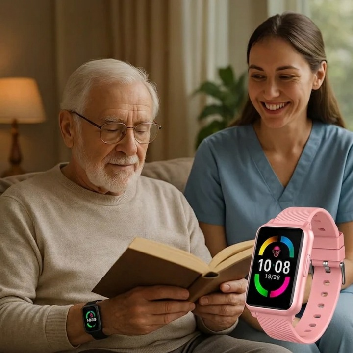 Smartwatch voor senioren – GPS-tracking met SOS-noodoproep en 4G-telefoonfunctie 5
