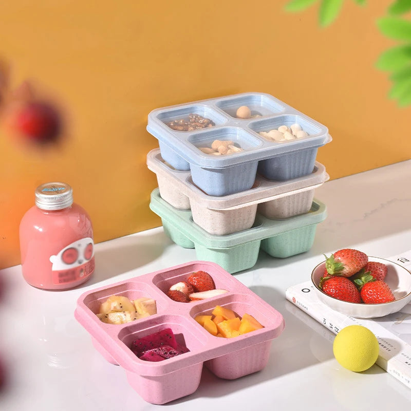 Snackdoos met vakjes – koop er één, krijg er één gratis bij aankoop van een set van twee. 1