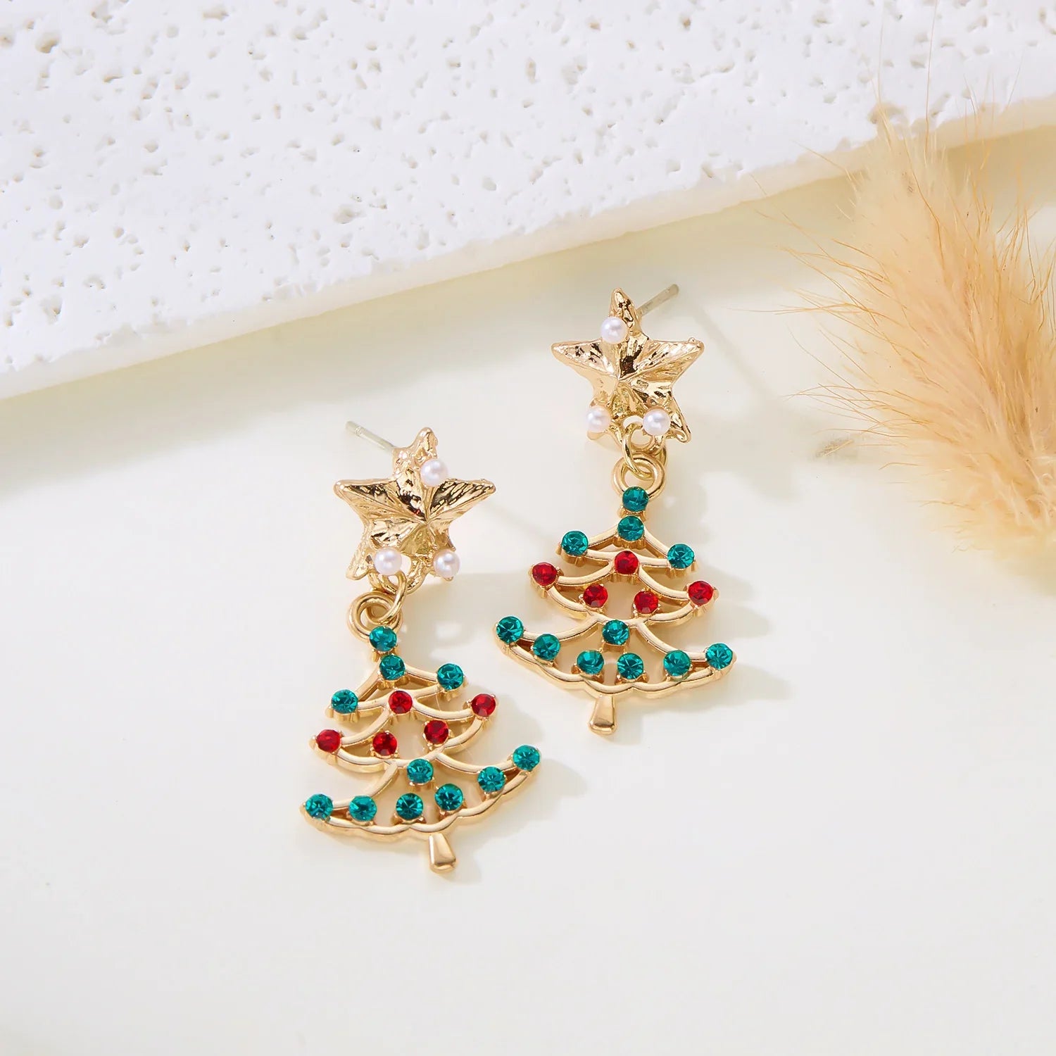 Arracades de floc de neu Aureline – Arracades elegants de zirconi amb encant, brillantor transparent i regal perfecte per a les festes