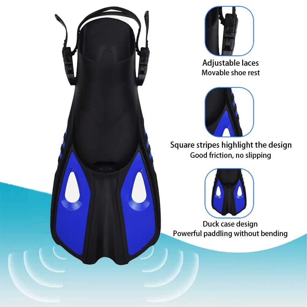 Snorkelset voor Volwassenen met Panoramisch Masker, Droge Snorkel en Verstelbare Vinnen 3