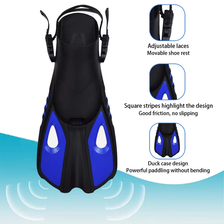 Snorkelset voor Volwassenen met Panoramisch Masker, Droge Snorkel en Verstelbare Vinnen 3