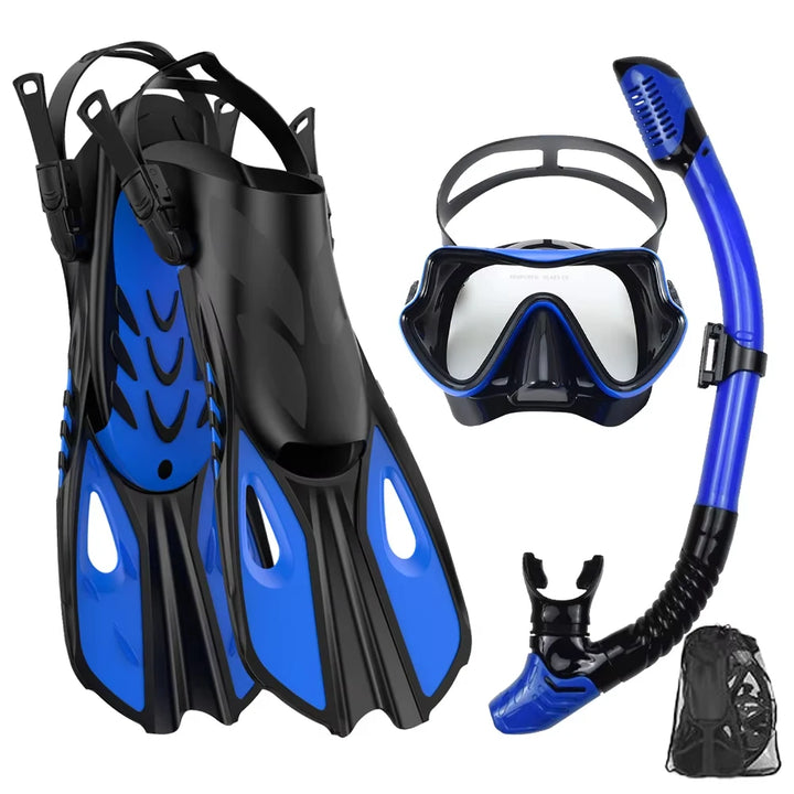 Snorkelset voor Volwassenen met Panoramisch Masker, Droge Snorkel en Verstelbare Vinnen 7