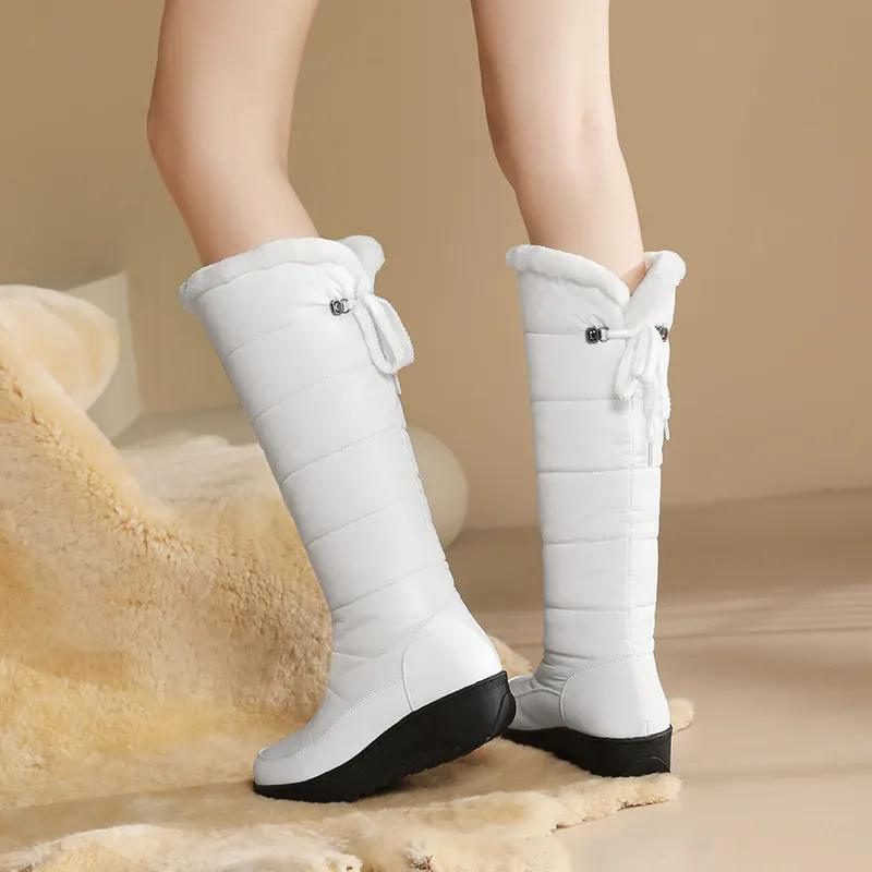 Stivali Invernali Solvéra Kniehoge Donna – Caldi, Eleganti &amp; Con Fodera in Pelliccia