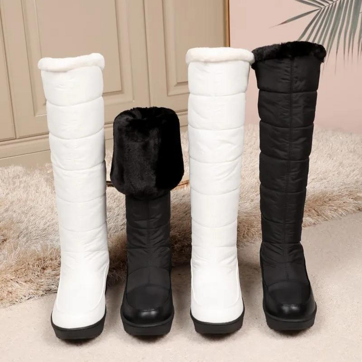 Stivali Invernali Solvéra Kniehoge Donna – Caldi, Eleganti &amp; Con Fodera in Pelliccia
