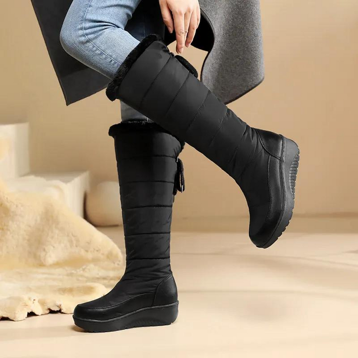 Stivali Invernali Solvéra Kniehoge Donna – Caldi, Eleganti &amp; Con Fodera in Pelliccia