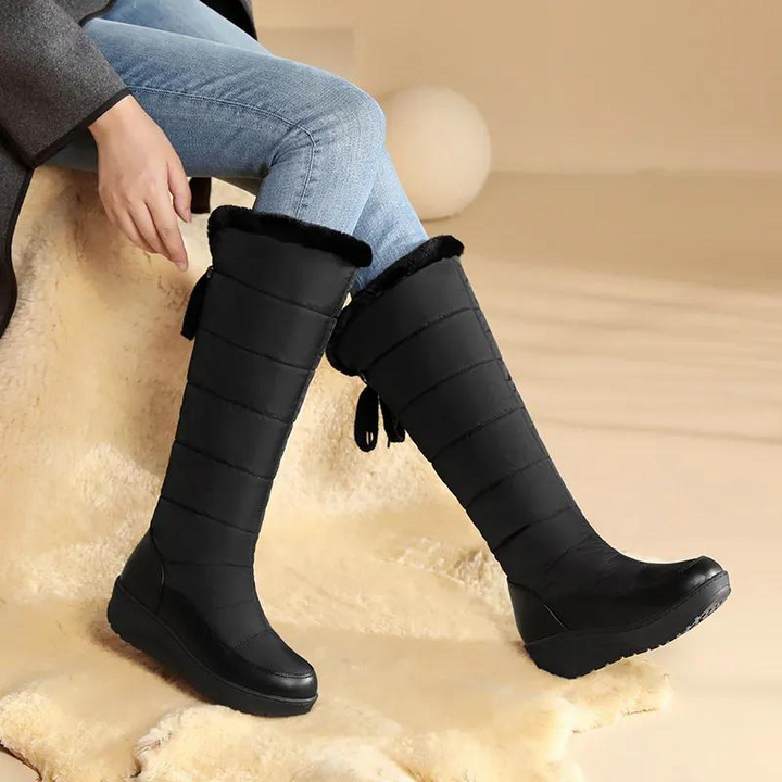 Stivali Invernali Solvéra Kniehoge Donna – Caldi, Eleganti &amp; Con Fodera in Pelliccia