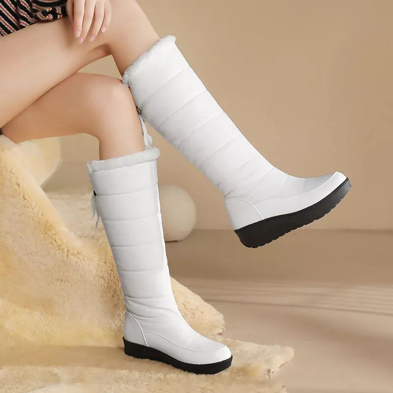 Stivali Invernali Solvéra Kniehoge Donna – Caldi, Eleganti &amp; Con Fodera in Pelliccia