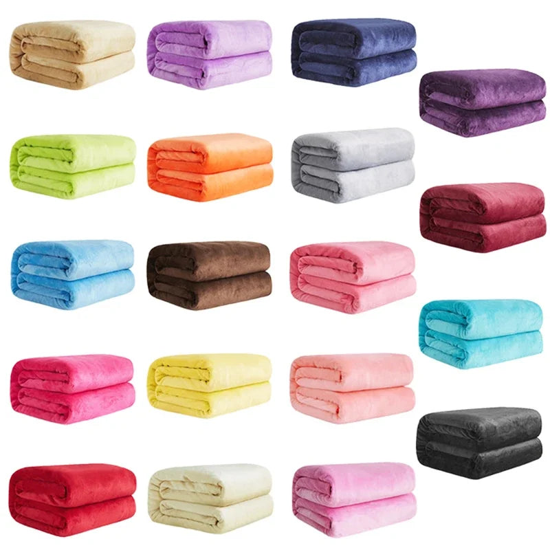 CuddleNest – Manta de forro polar coral ligera – Bebé, sofá y cama