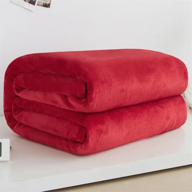 CuddleNest – Manta de forro polar coral ligera – Bebé, sofá y cama