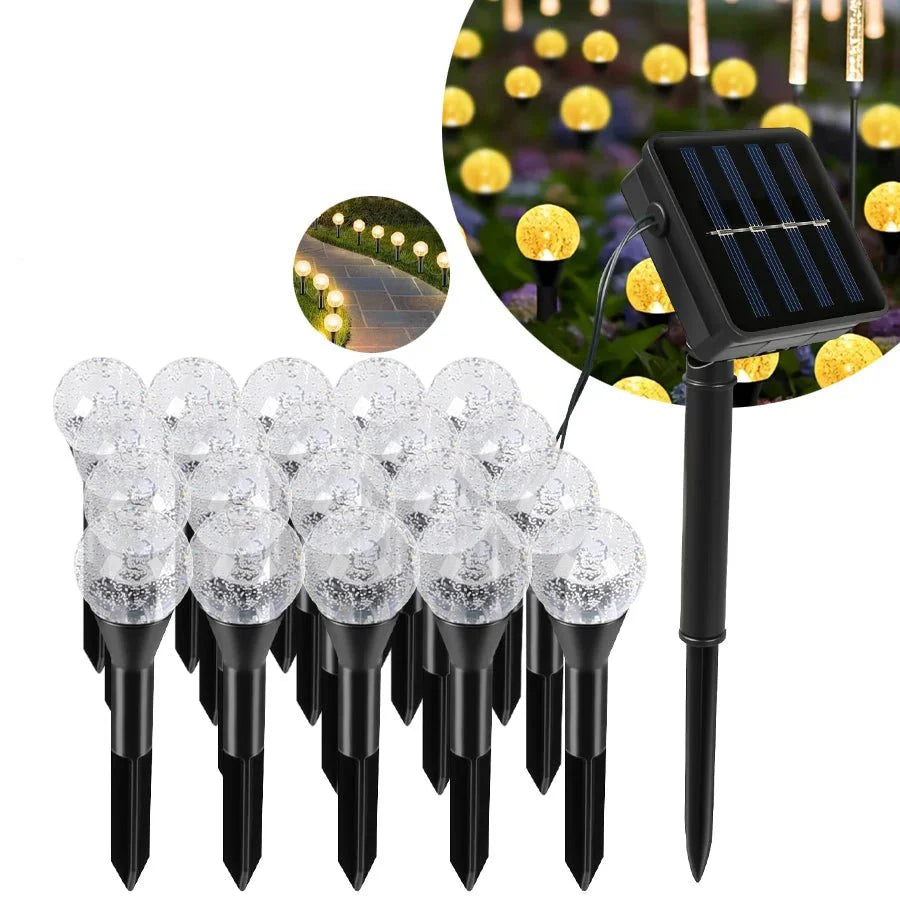 SOLARGLOW LIGHT STRING – Energy-Saving Solar Lighting for Atmospheric Gardens Vestragear