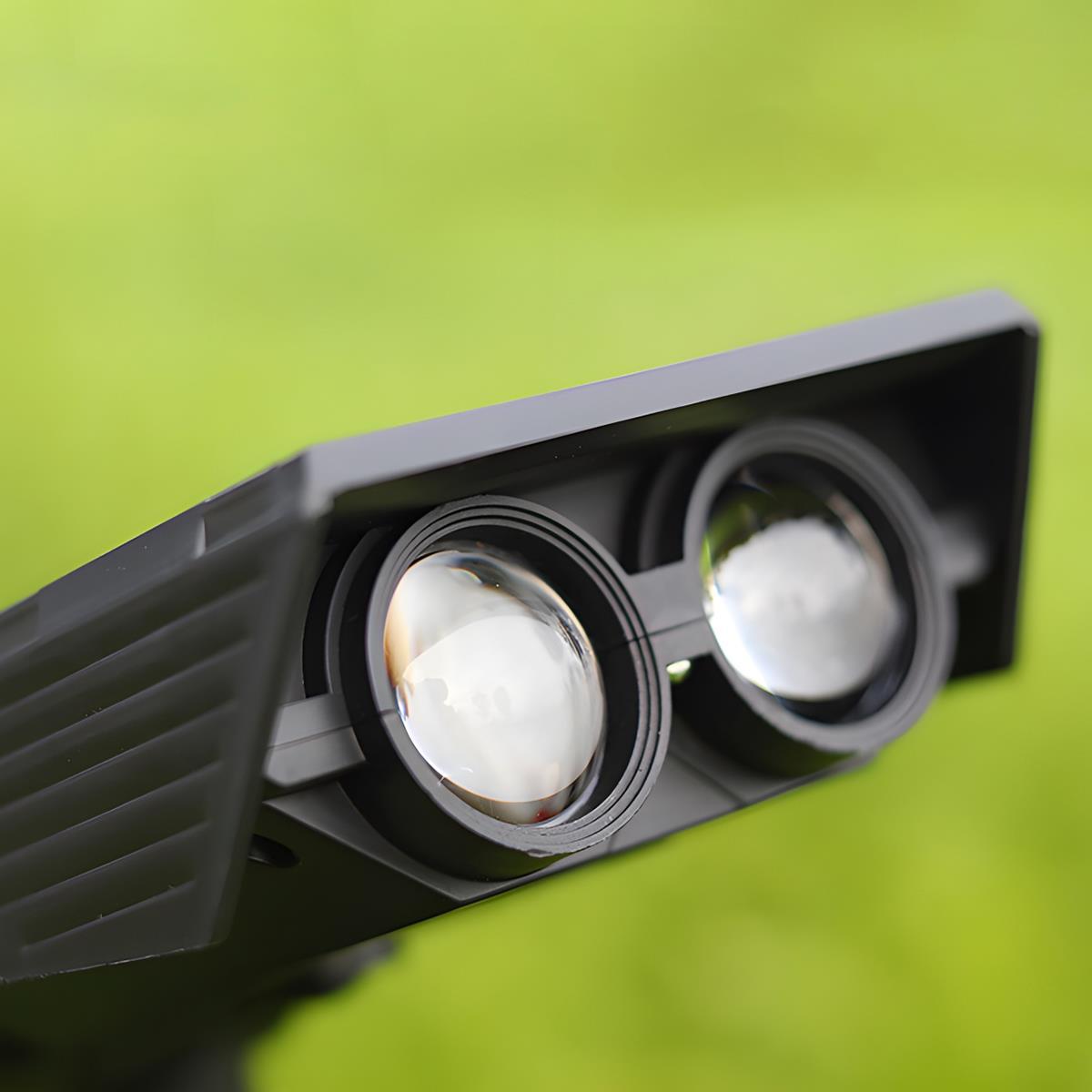 Solar Tuinspot LED Verstelbare Zoomlens Waterdicht IP65 Warmwit Energiezuinig voor Gazon Borders Gevel | Sansoti 8
