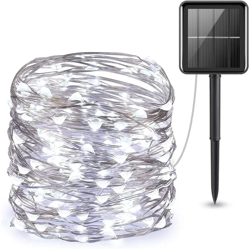 Solar Tuinverlichting - LED Buitenverlichting Met 8 Verlichtingsmodi, 6m-33m 7