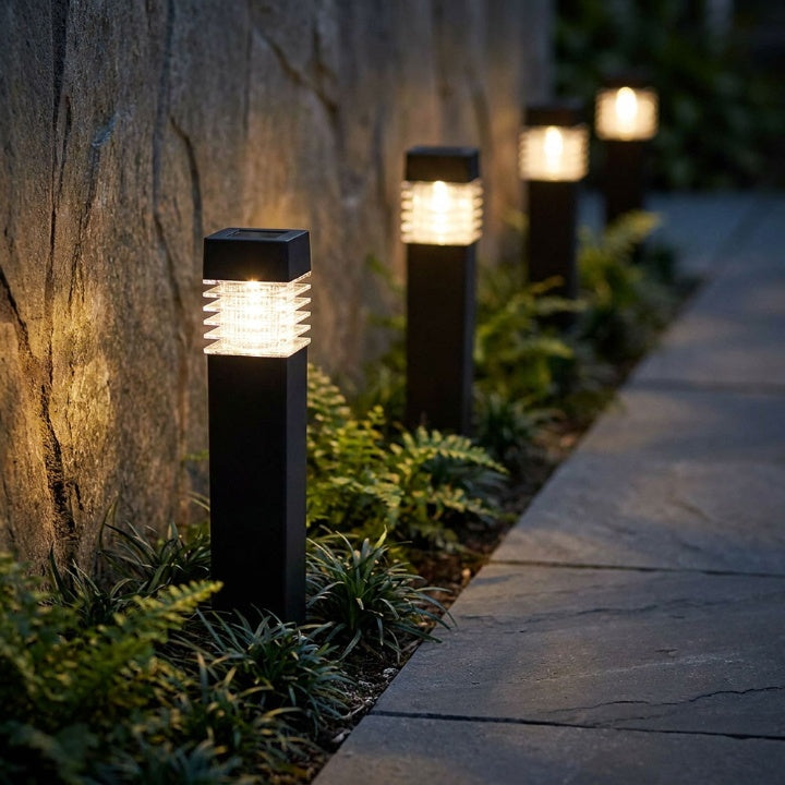 Solar tuinverlichting – LED-padverlichting met grondpen en schemersensor 1