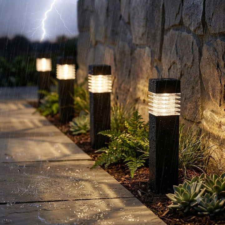 Solar tuinverlichting – LED-padverlichting met grondpen en schemersensor 5