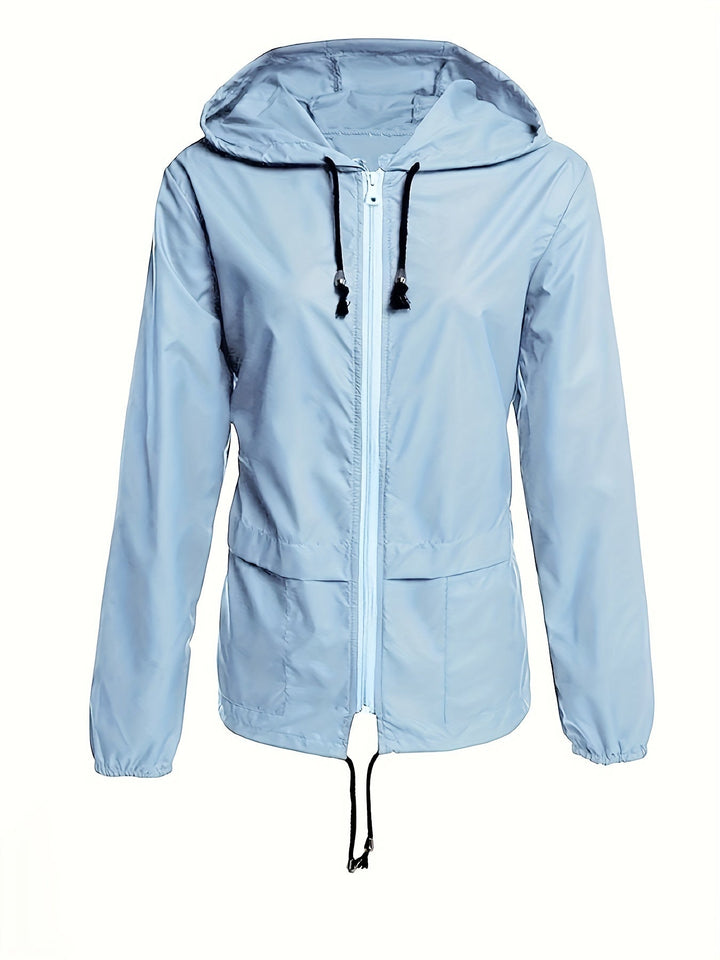 Elara – Chaqueta cortavientos con capucha – Moderna, versátil y resistente al agua