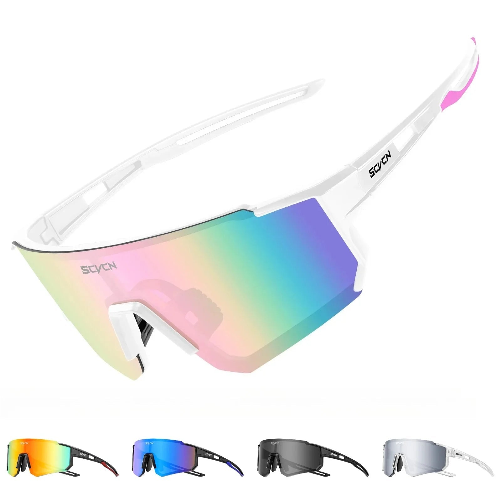 Sport Zonnebril voor Heren met UV400 Bescherming, Ideaal voor Buitensporten 0