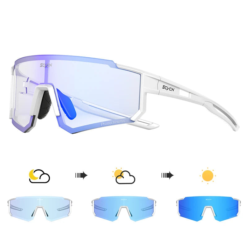 Sport Zonnebril voor Heren met UV400 Bescherming, Ideaal voor Buitensporten 16