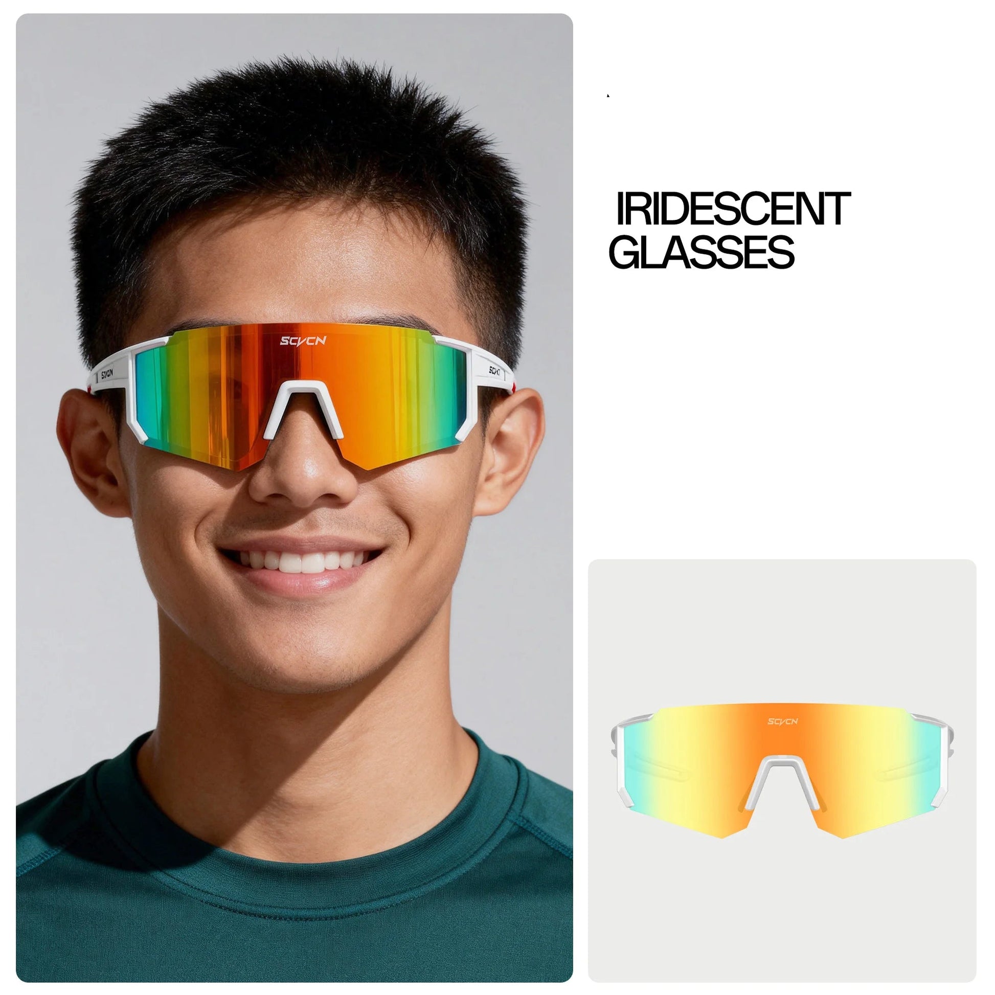 Sport Zonnebril voor Heren met UV400 Bescherming, Ideaal voor Buitensporten 2