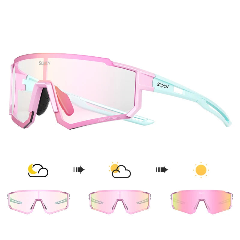 Sport Zonnebril voor Heren met UV400 Bescherming, Ideaal voor Buitensporten 22