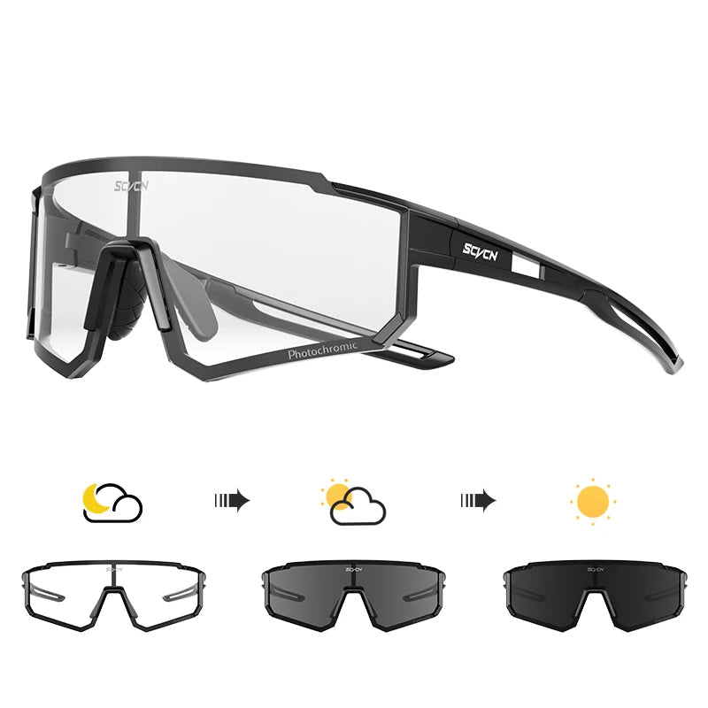 Sport Zonnebril voor Heren met UV400 Bescherming, Ideaal voor Buitensporten 32
