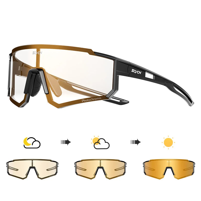 Sport Zonnebril voor Heren met UV400 Bescherming, Ideaal voor Buitensporten 35