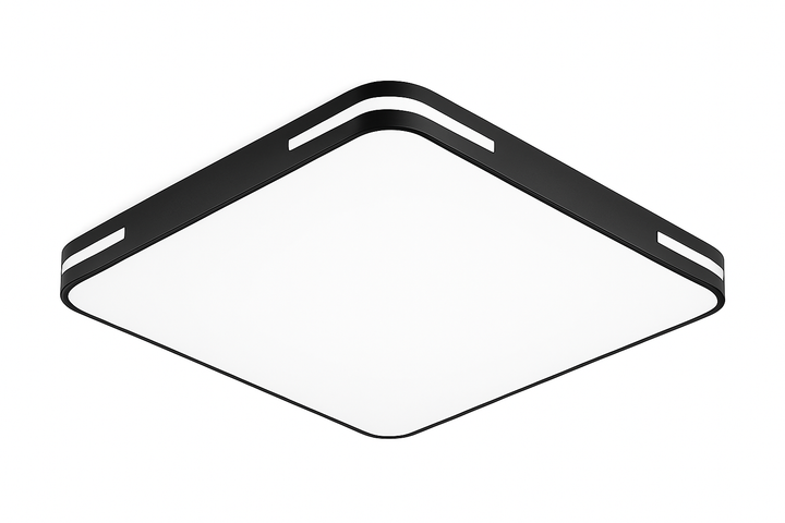 Lámpara de techo Lumora – Diseño cuadrado con LED de 36W, luz blanca fría brillante y protección IP44