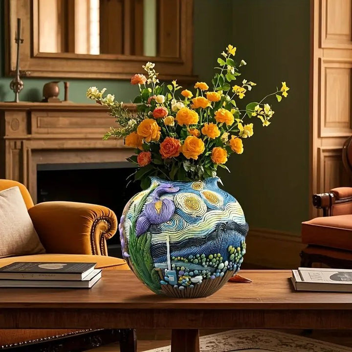 LUMIVASE - Handmade Resin Flower Vase for Creative Arrangements Vestragear