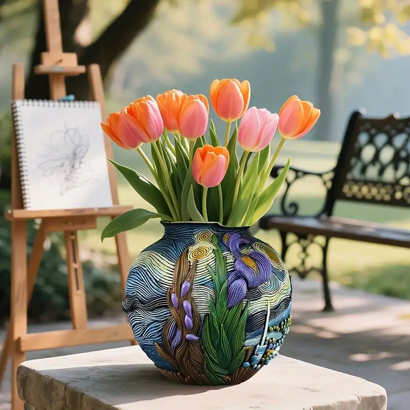 LUMIVASE - Handmade Resin Flower Vase for Creative Arrangements Vestragear