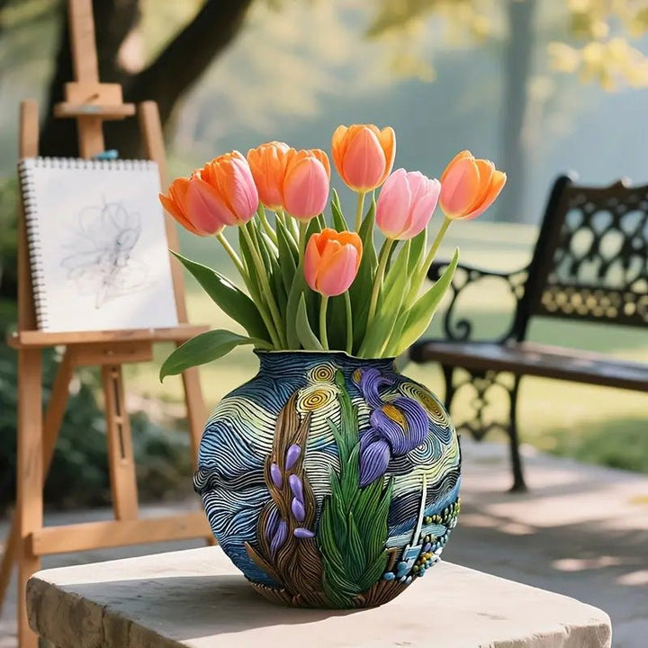LUMIVASE - Handmade Resin Flower Vase for Creative Arrangements Vestragear