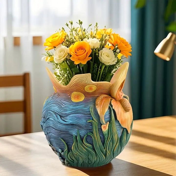 LUMIVASE - Handmade Resin Flower Vase for Creative Arrangements Vestragear