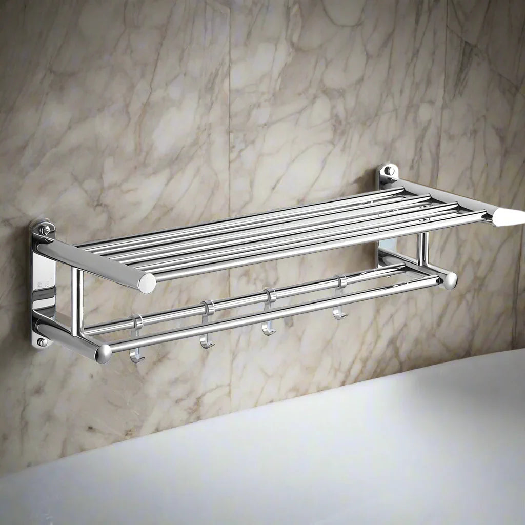 SteelRack - Hoogwaardige Roestvrijstalen Handdoekhouder - Moderne en Duurzame Handdoekstang 0