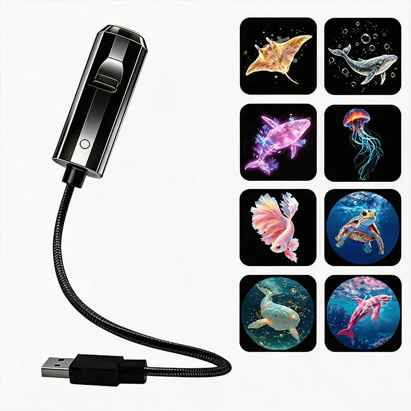 Sterrenhemelprojector – USB-wandprojector met 10 verwisselbare motieven 7