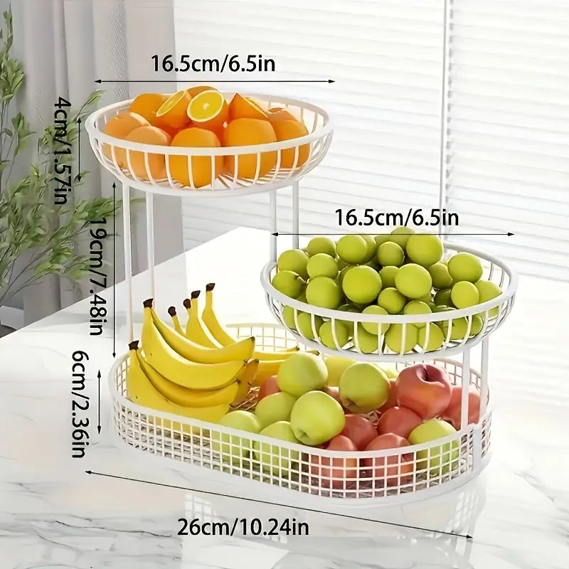 Stijlvol Serveren & Organiseren | Luxe Fruitschaal met 3 Lagen 3