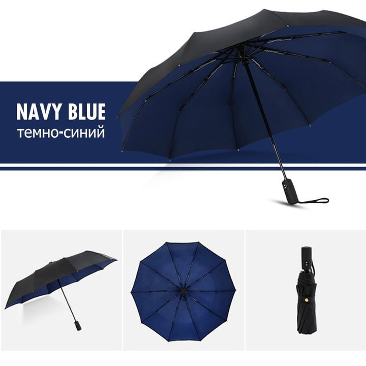 Stormparaplu met Ergonomisch Handvat, Compact en Windbestendig, 110 cm 4