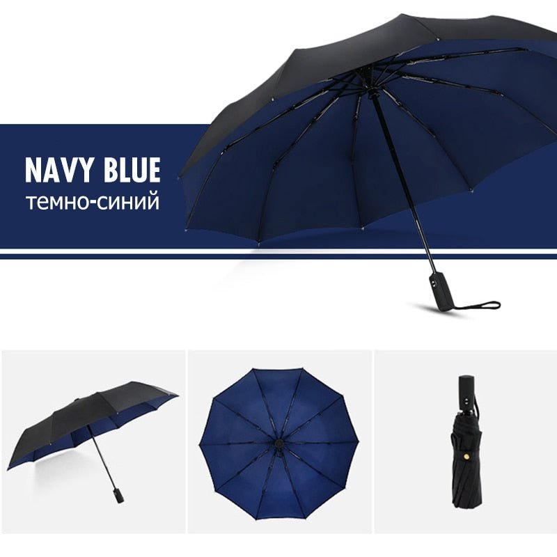 Stormparaplu met Ergonomisch Handvat, Compact en Windbestendig, 110 cm 4