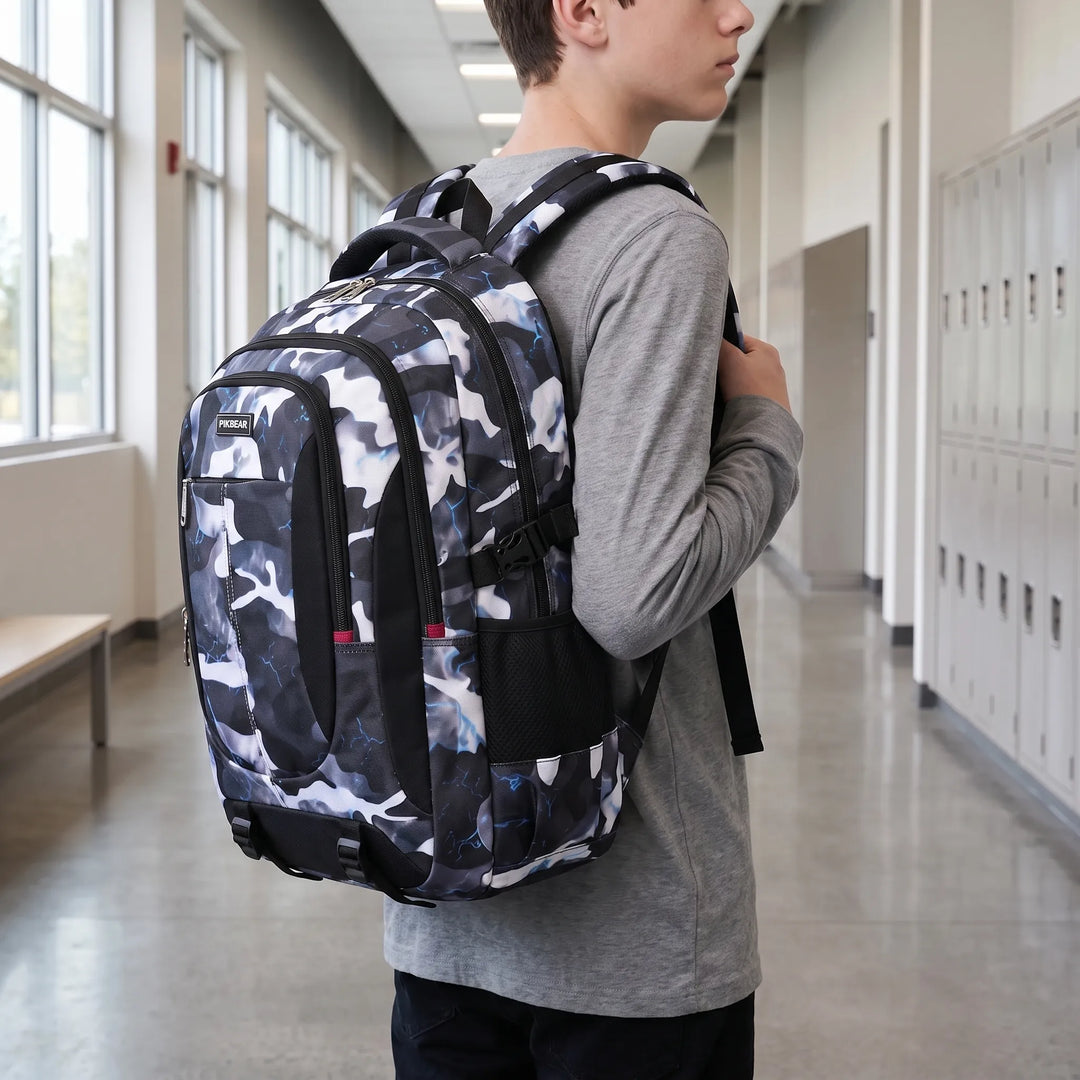 Structured Multi-Compartment School Backpack - Zenthos 1