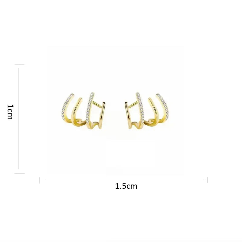 Pendents de botó Stelvio – Pendents minimalistes d'acer inoxidable en or i plata, disseny lleuger i durador