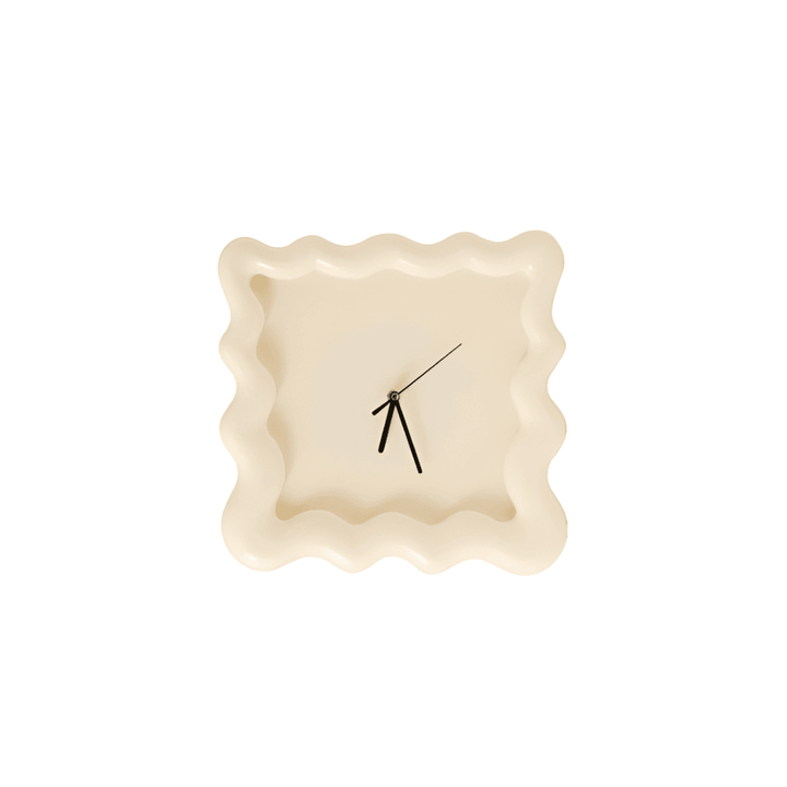 SweetHour | Biscuitvormige wandklok – Crème, uniek ontwerp, moderne decoratieve klok 8