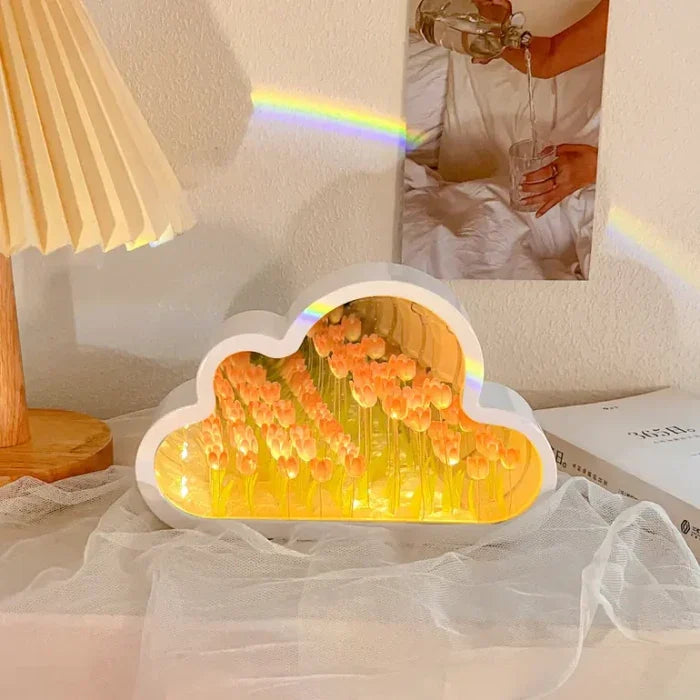 Tulip Flower Night Lamp – Compact Bedside Light with a Soft Warm Glow Tevako