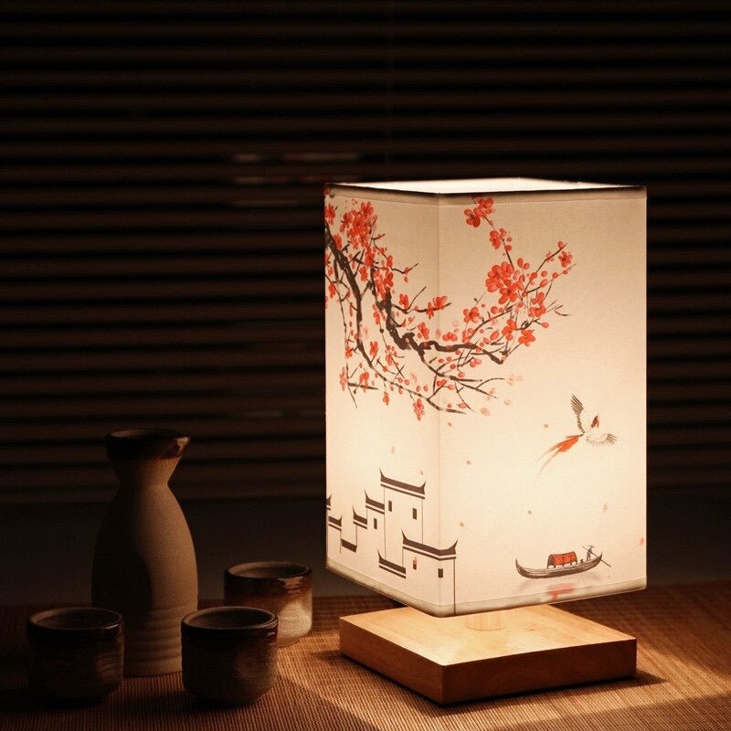 Tafellamp Bamboe Hout Japandi Minimalistisch Natuurlijk Nachtkastje Bureau | Sansoti 0