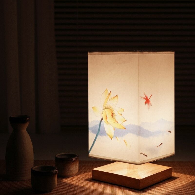 Tafellamp Bamboe Hout Japandi Minimalistisch Natuurlijk Nachtkastje Bureau | Sansoti 3